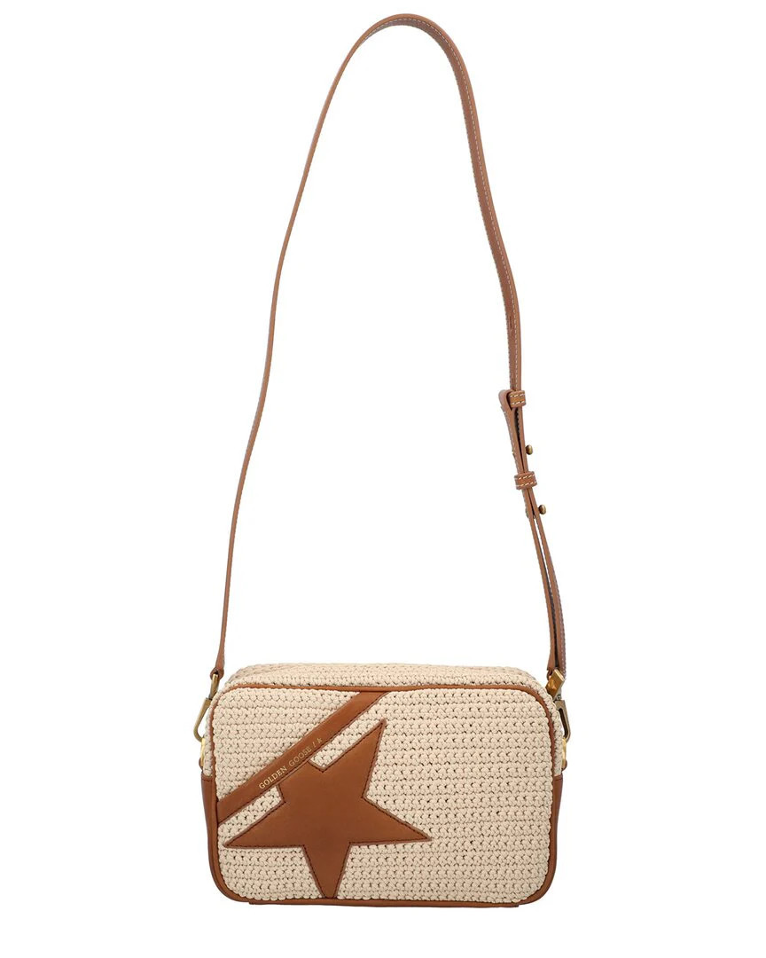 Golden Goose Star Knit & Leather Shoulder Bag | Shop Simon