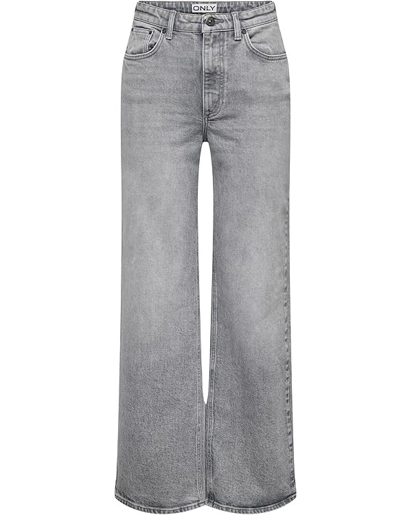 ONLY Women's Onljuicy Hw Wide Leg Rea707 DNM Noos Jeans | Amazon (UK)