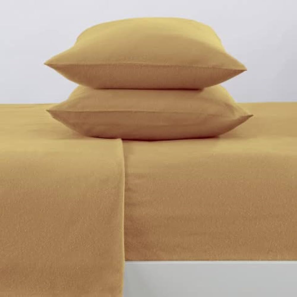Great Bay Home 100% Turkish Cotton Twin Flannel Sheets Set | Deep Pocket, Soft Sheets | Warm, Dou... | Amazon (US)