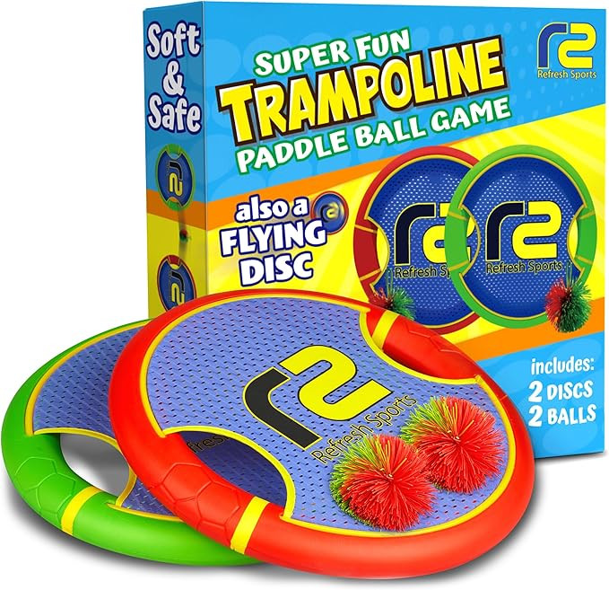 Fun Bouncy Paddle & Stringy Ball Toss & Catch Game - Easy to Use for Kids All Ages - Soft Foam De... | Amazon (US)