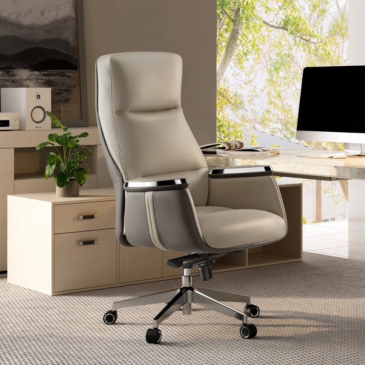 Jaedyn Executive Leather Office Chair | Wayfair North America