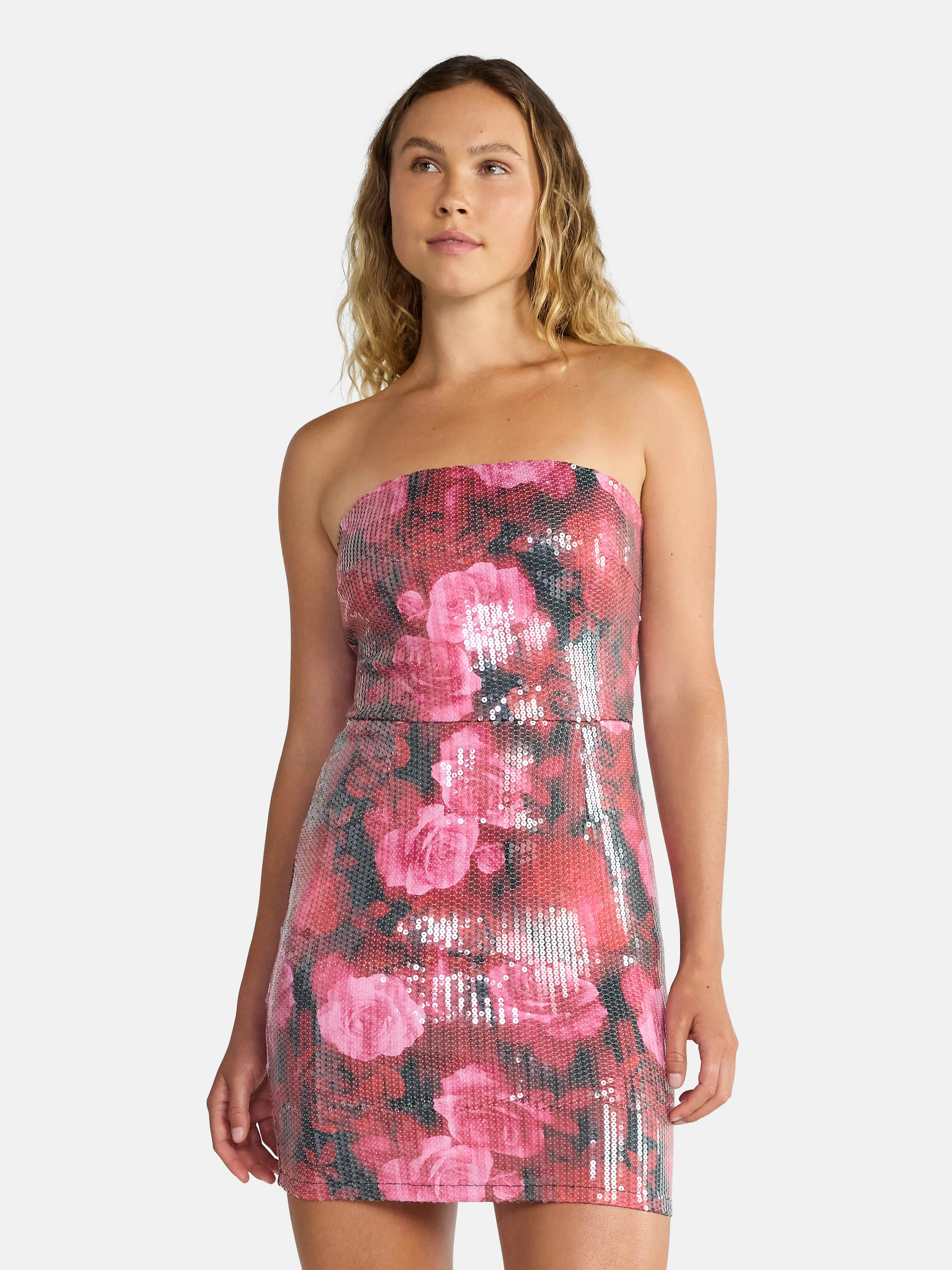 Madden NYC Women's Sequin Mini Tube Dress, Sizes XXS-XXL | Walmart (US)