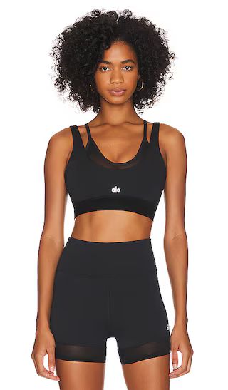 Airlift Double Trouble Sports Bra in Black | Revolve Clothing (Global)