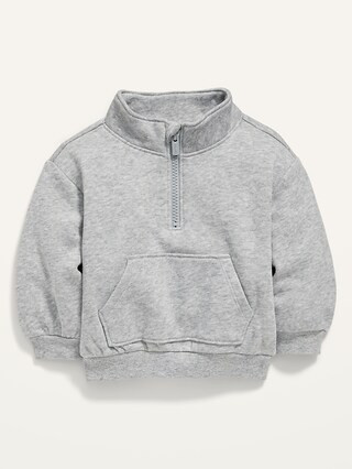Unisex Drop-Shoulder 1/4-Zip Pullover for Baby | Old Navy (US)