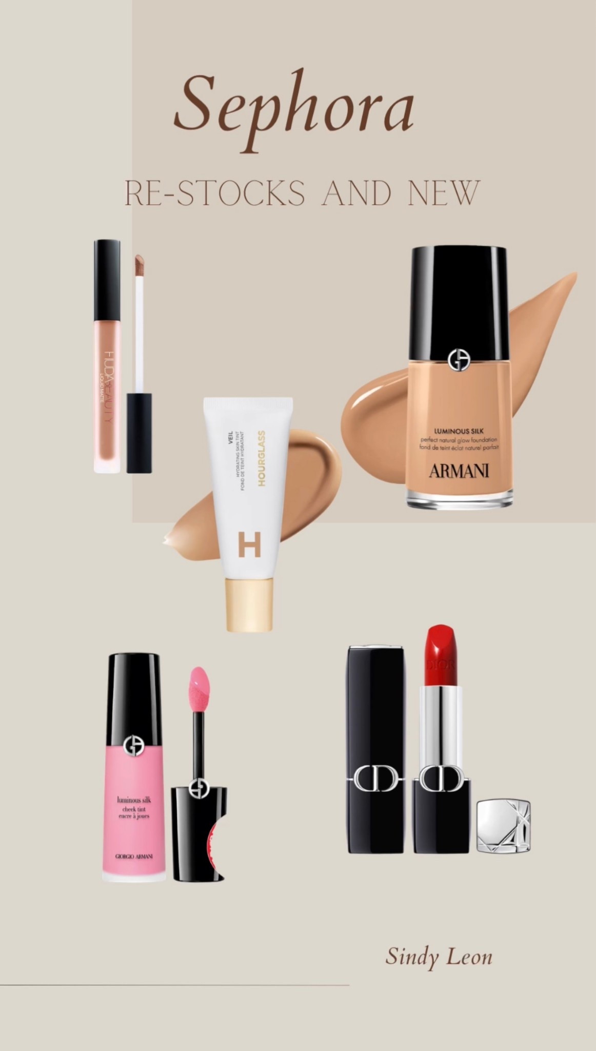 Sephora must have! Restocks on my favorite foundations. New product try-on