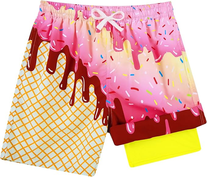 westwolf Boys Swim Trunks with Compression Liner Casual Bathing Suit for Kids Swim Shorts 6-18 Ye... | Amazon (US)