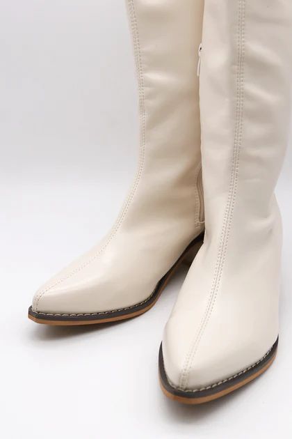 Zei Pleather Western Boots | Storets (Global)