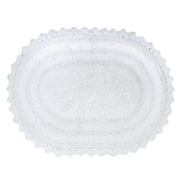 Design Imports Oval Crochet Bath Mat, Large, 100% Cotton, Multiple Colors/Sizes | Walmart (US)