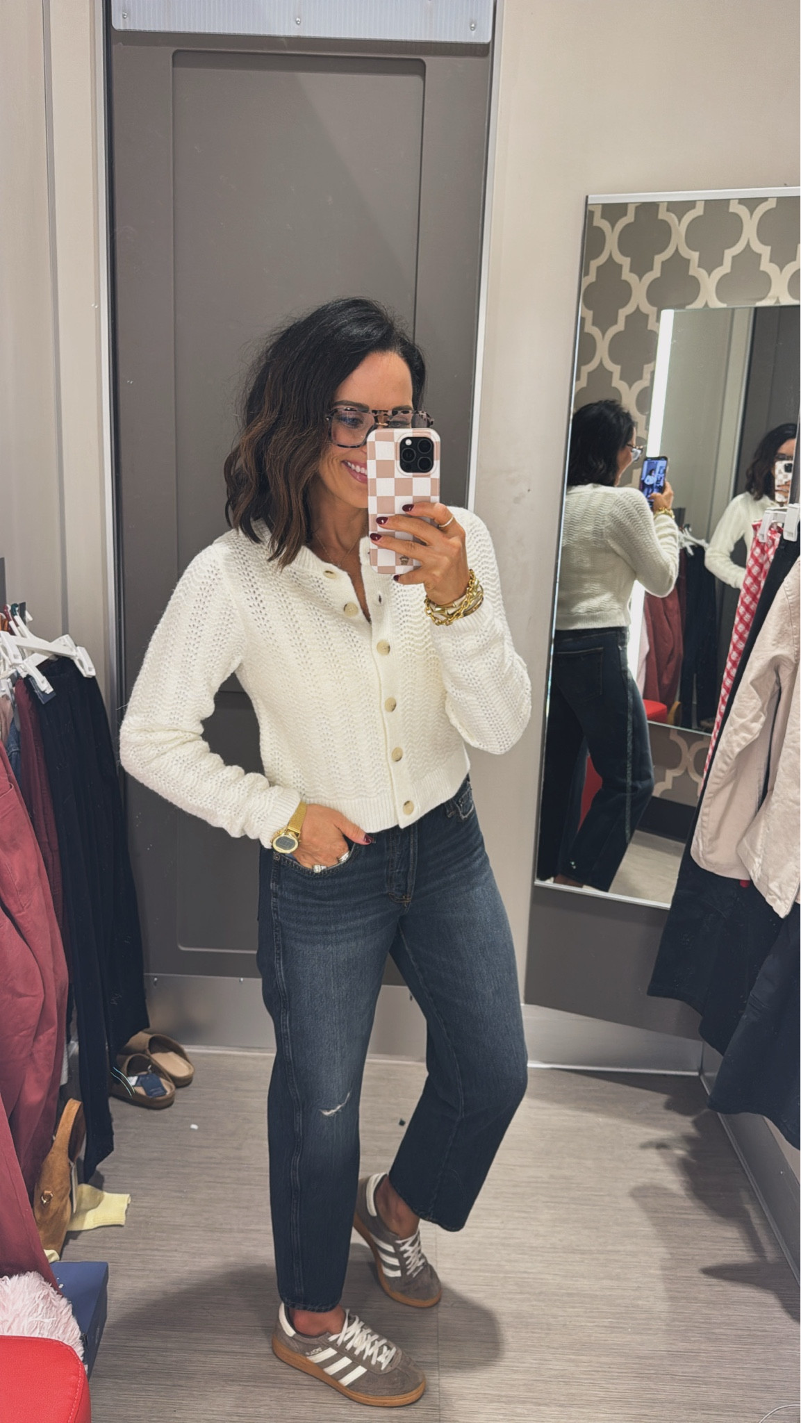 Love how this long sleeve blouse pairs perfectly with these jeans feels classic, effortless, and always flattering. This is an easy everyday outfit for casual work days, errands, lunch dates! Target finds casual chic look timeless style inspiration mom on the go staples affordable fashion finds casual mom look Vintage Pickin 

#LTKdayinmylife #LTKmomlife
