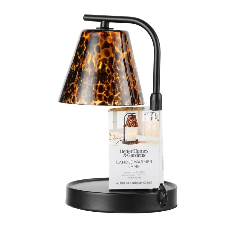 Better Homes & Gardens Dark Tortoise Wax Cube & Candle Warmer with Adjustable Height, Timer & Dim... | Walmart (US)