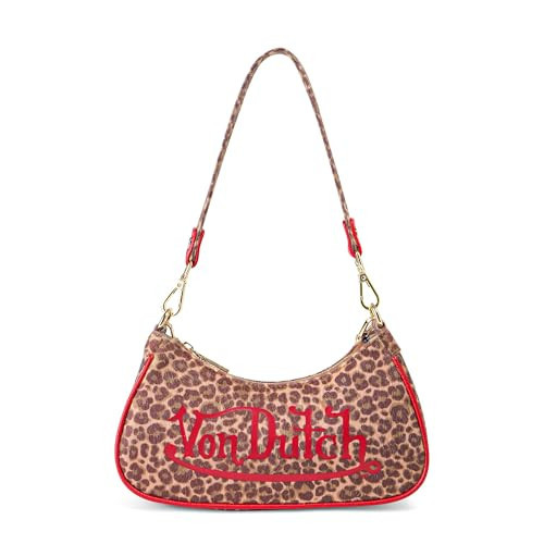 Von Dutch Womens Animal Print Shoulder Bag – Stylish (Leopard) | Amazon (US)