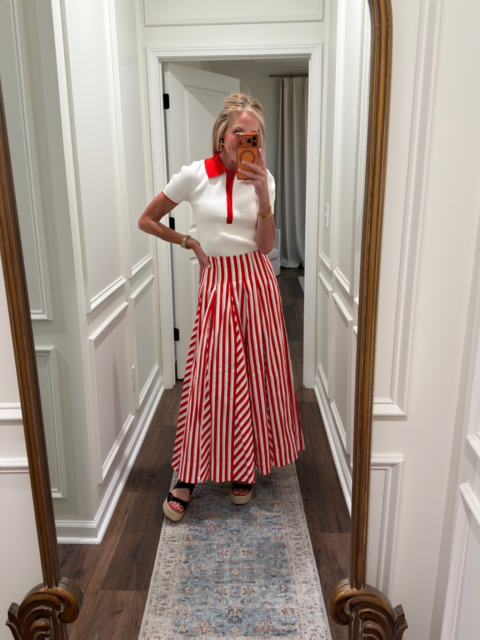 Today’s OOTD comes from the new target collection. Size extra small and top size 0 in skirt.