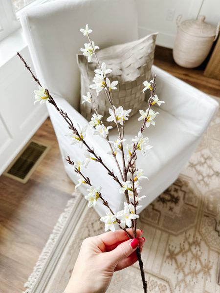 The prettiest white forsythias.  Only $4.99 per stem

#LTKSeasonal #LTKhome #LTKfindsunder50