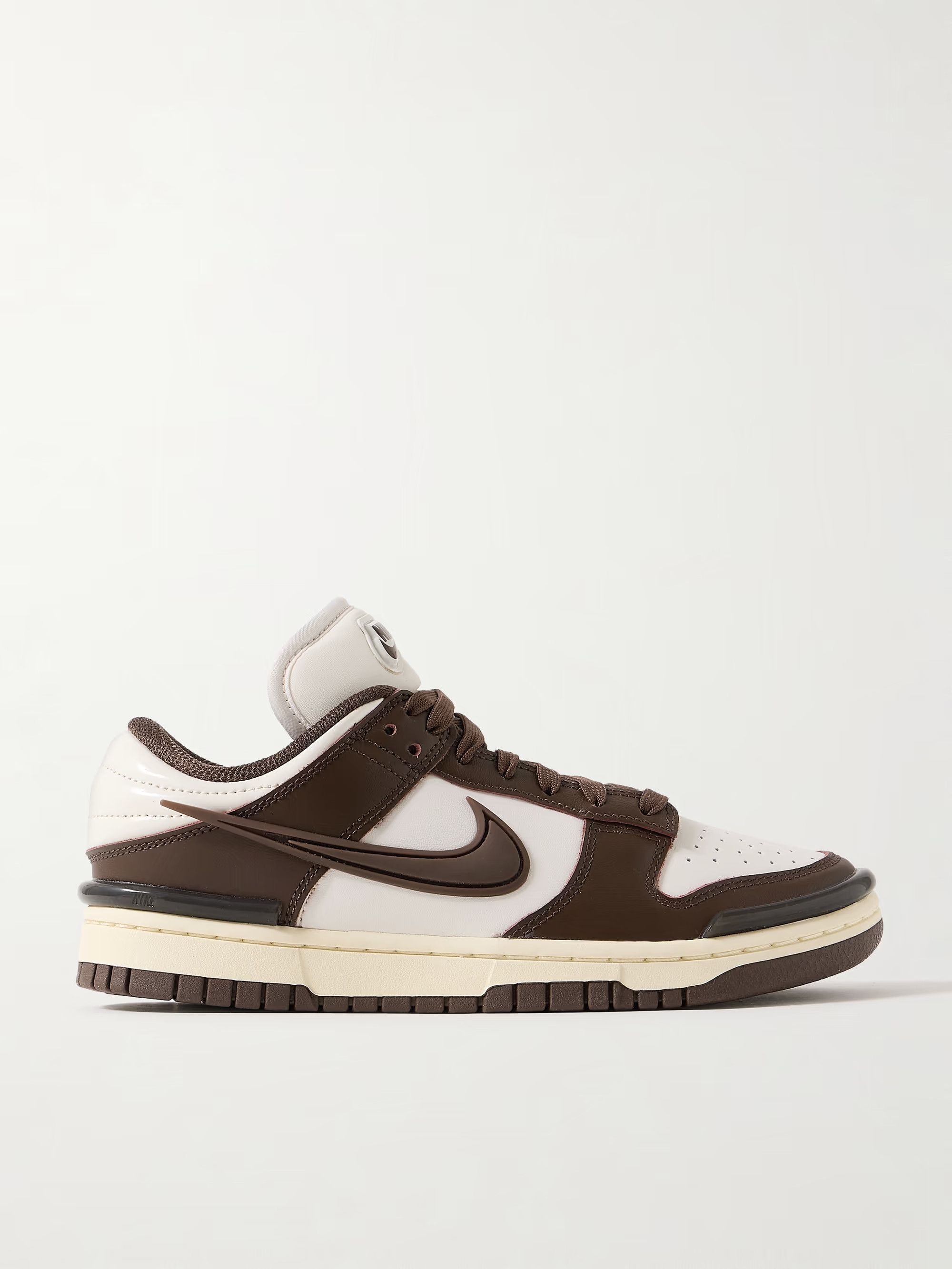 Dunk Low Twist rubber-trimmed leather sneakers | NET-A-PORTER (US)