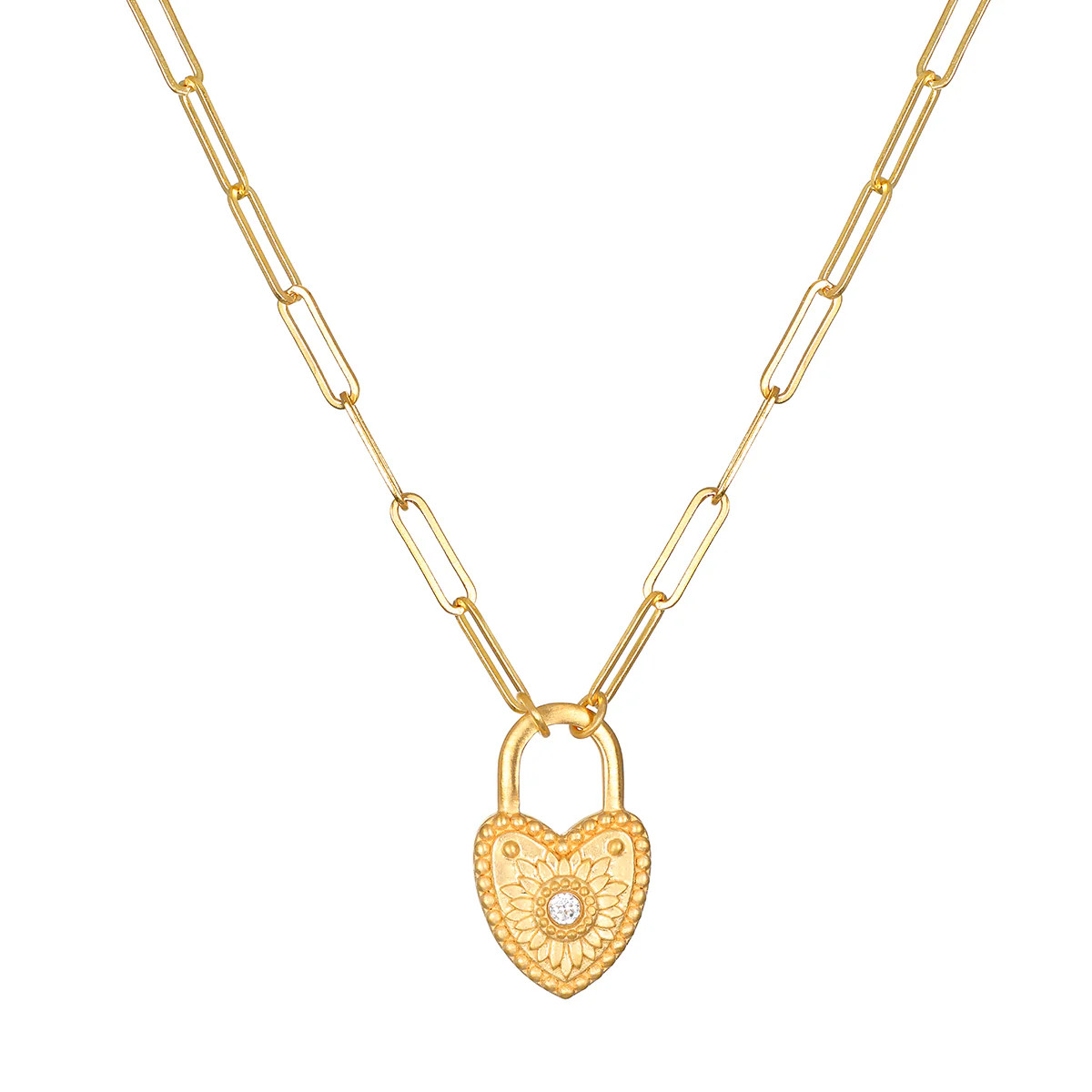 Love Everlasting Padlock Heart Necklace | Satya Jewelry