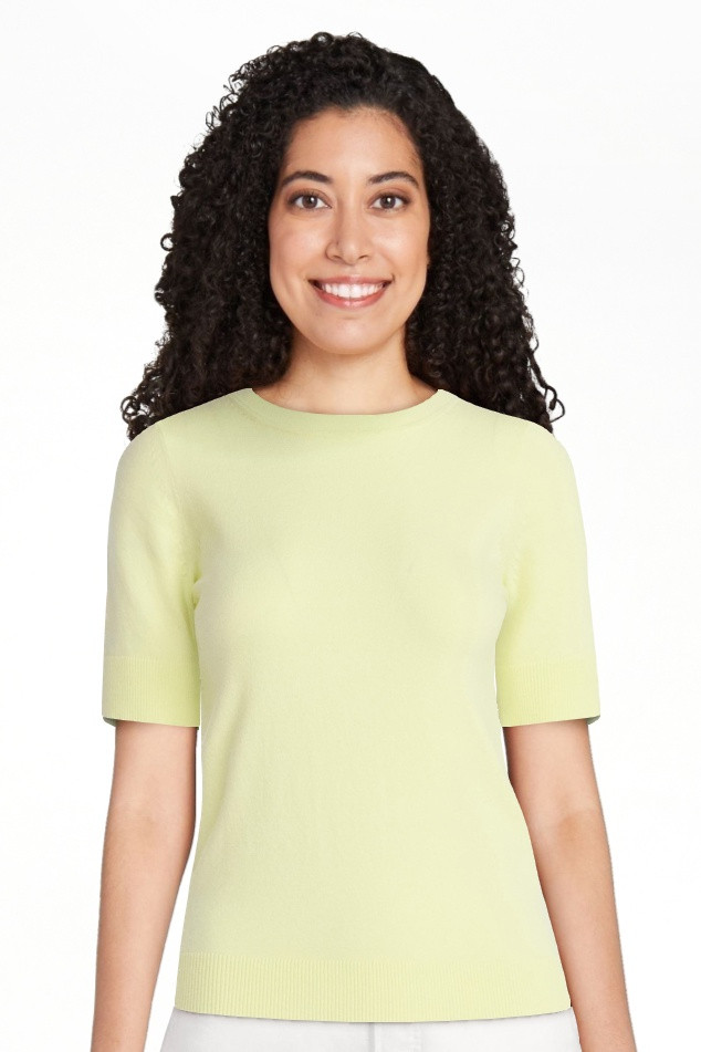 Free Assembly Suéter de Hilo Encogido Acogedor para Mujer y Mujer Talla Plus con Mangas Cortas, ... | Walmart (US)