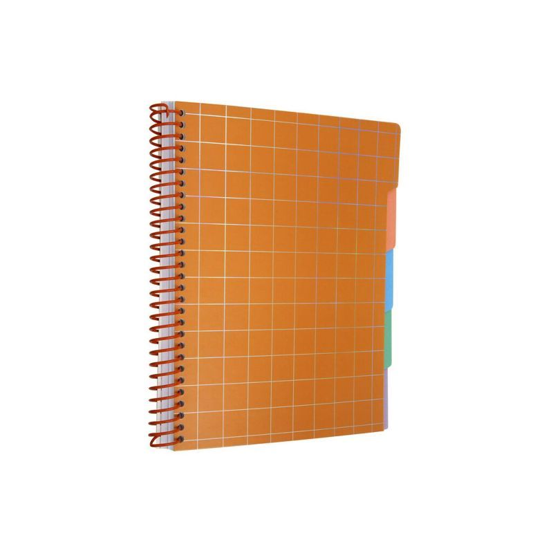 Post-it 200 Page Dot Grid Tabbed Notebook 8"x 10" Orange Grid | Target