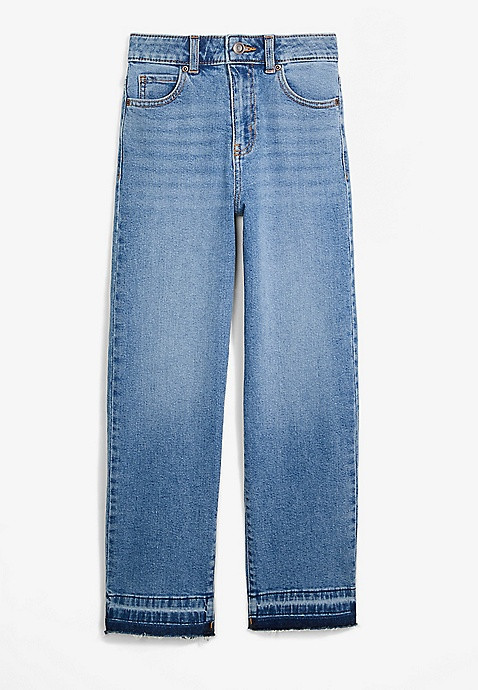 Girls High Rise Straight Jeans | Maurices