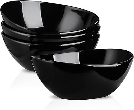 Hasense 8" Porcelain Serving Bowls, Large Serving Dishes, 36 Ounce Salad Bowls, Side Dishes Pasta... | Amazon (US)