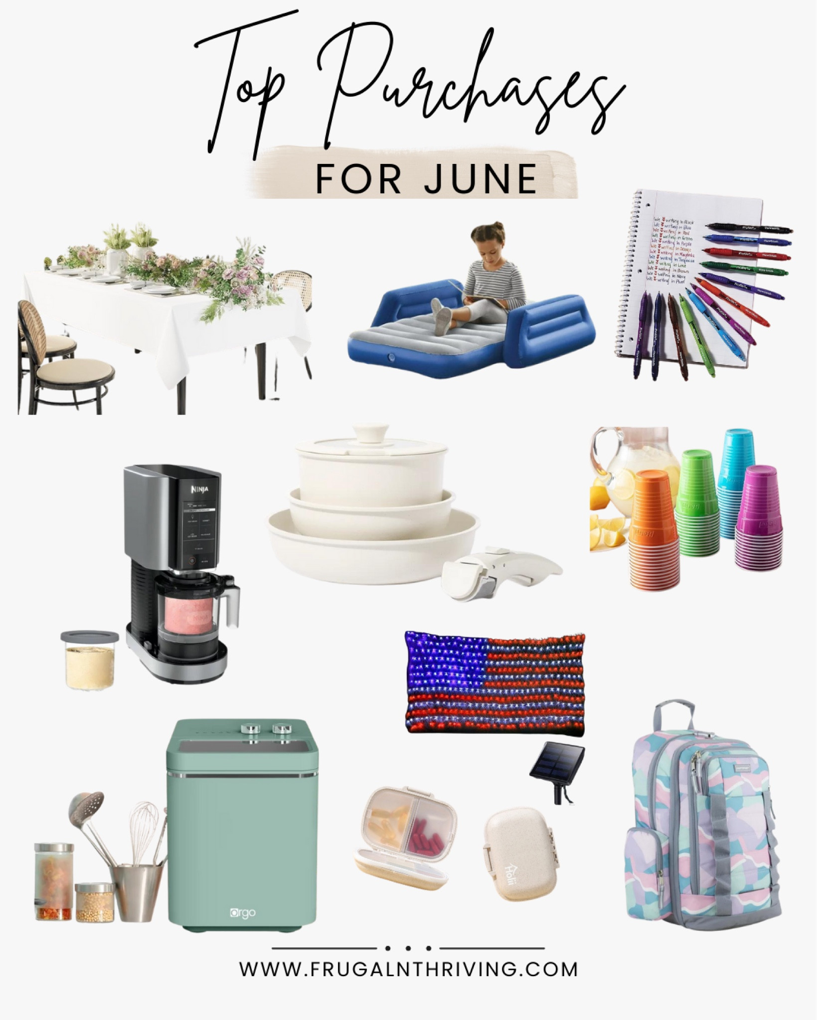 Wow, June where did you go?! While we are embracing the warmth, we’re reflecting back on our top purchases last month. 
•
I’m not sure about you, but from this round up, I’d say we are enjoying summer and prepping for back to school 😆 

See our top purchases of June Below ⬇️ 

#LTKParties #LTKFindsUnder100 #LTKSummerSales