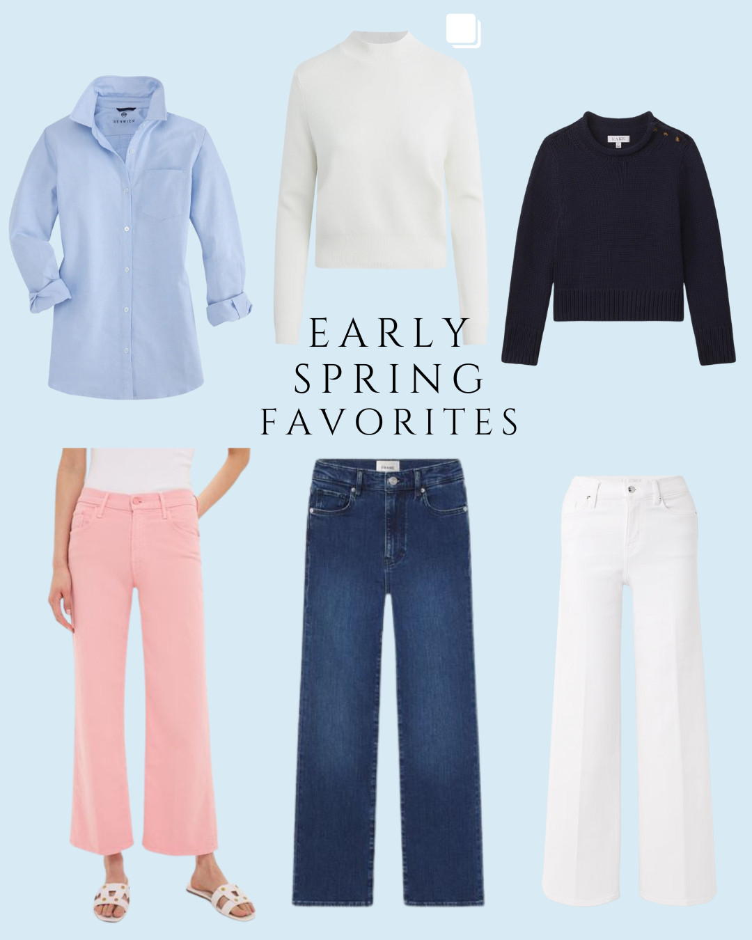 Early Spring Favorites. I love all of this denim and these classic tops pair with each! 

 #LTKOver40 #LTKStyleTip
