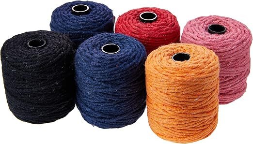 Barbantes Piratininga 1808, Barbante 8 Fios Rolo, Multicolor, pacote de 6 | Amazon (BR)