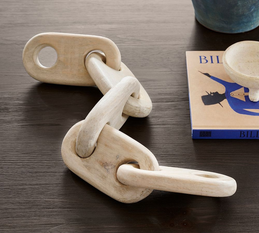 Handcrafted Wooden Chain Decorative Object | Pottery Barn (US)
