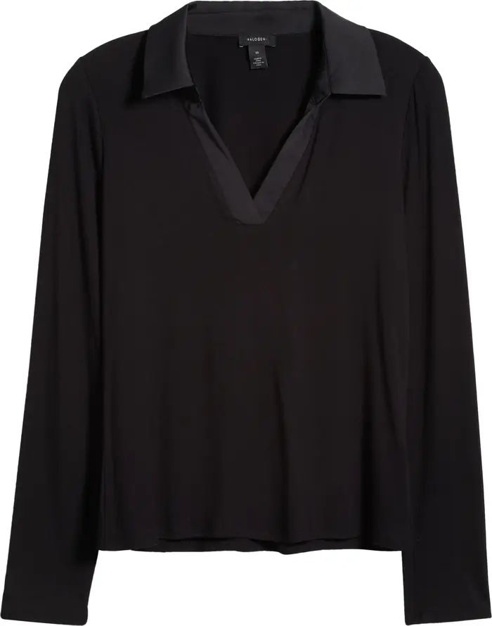 Contrast Collar Polo Sweater | Nordstrom