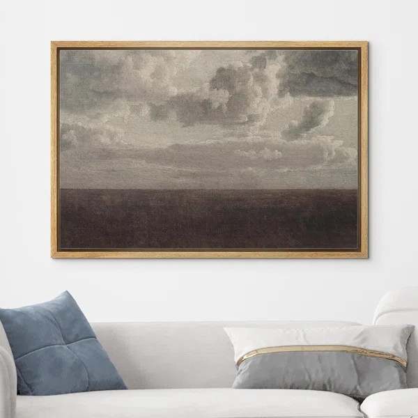 Clouds " Pastel Storm Cloud Landscape Nature Fine Art Large Wall Art Pictures Bedroom Office " | Wayfair North America