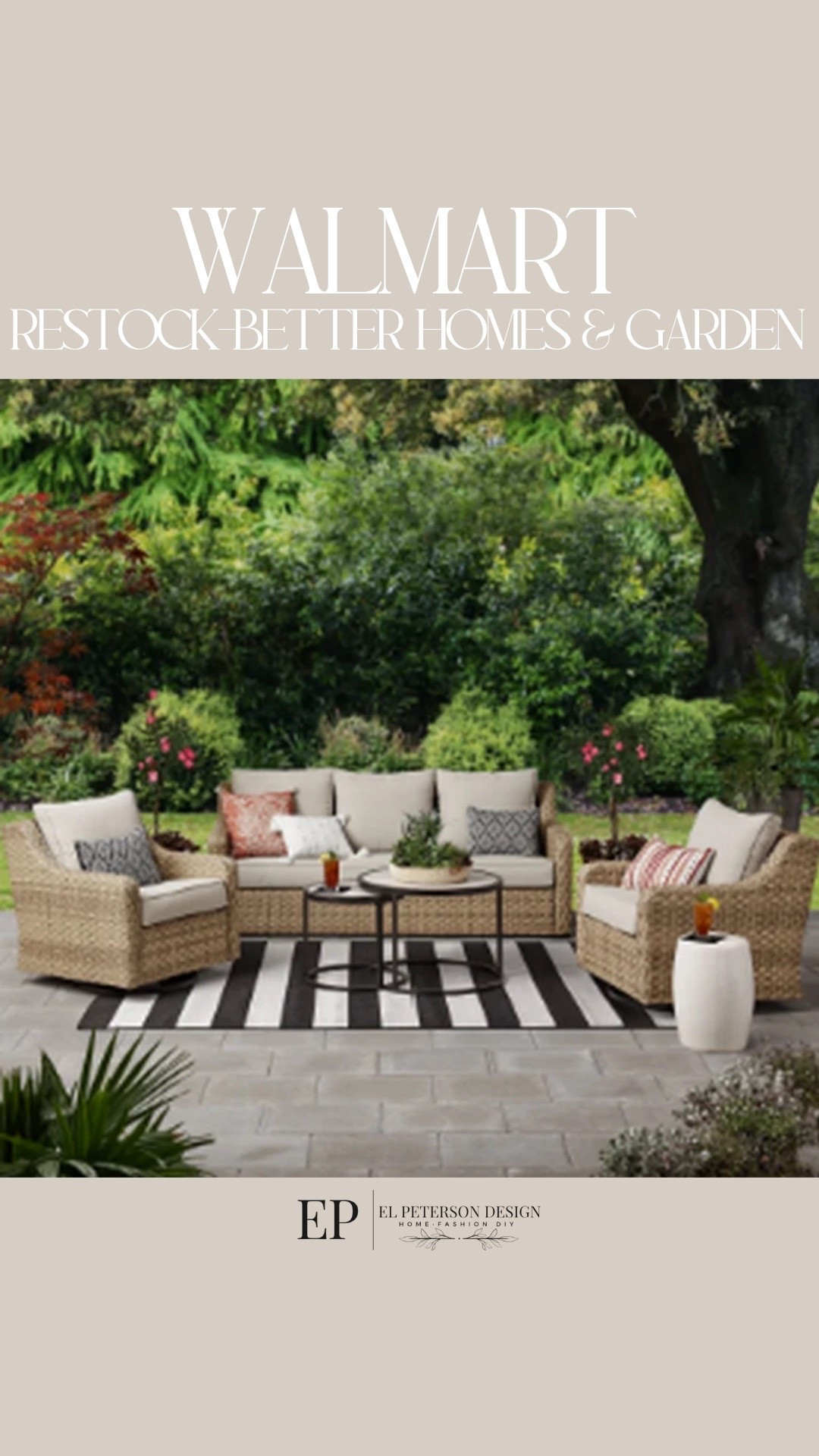 Walmart-Restock 
Better Homes and Garden Patio Set 

#LTKHome