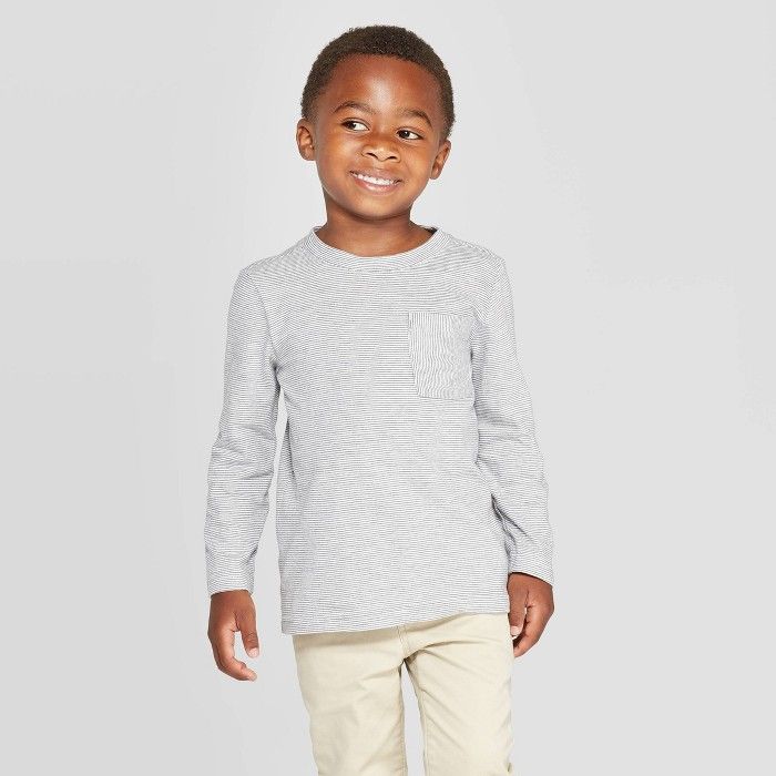 Toddler Boys' Long Sleeve T-Shirt - Cat & Jack™ Green | Target