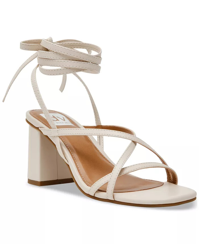 DV Dolce Vita Women's Haze Strappy Lace-Up Block-Heel Dress Sandals - Macy's | Macy's