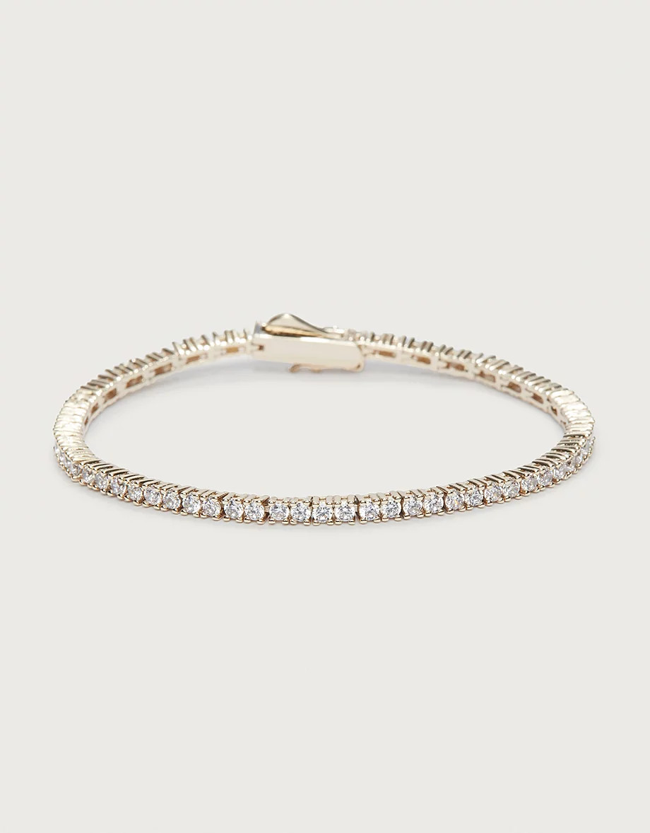 Platinum-Plated CZ Tennis Bracelet | The White Company UK & ROW