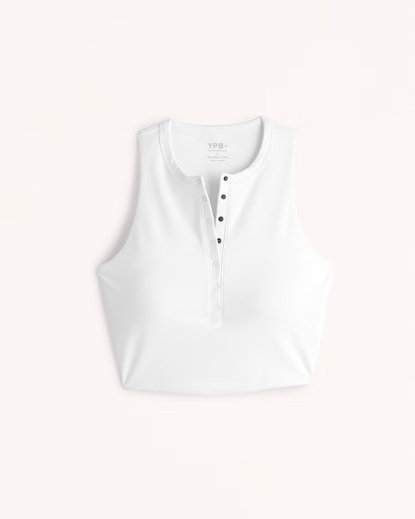 YPB Curve Love Henley Slim Tank | Abercrombie & Fitch (US)