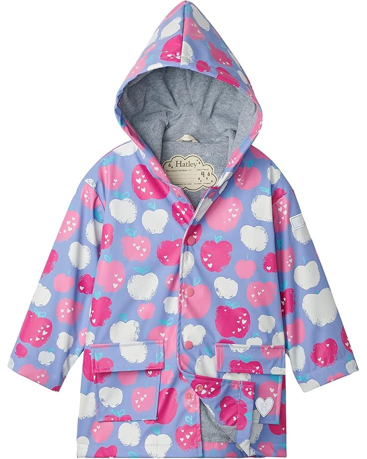 Hatley Kids Stamped Apples Raincoat (Toddler/Little Kids/Big Kids)Hatley Kids Stamped Apples Rain... | Zappos