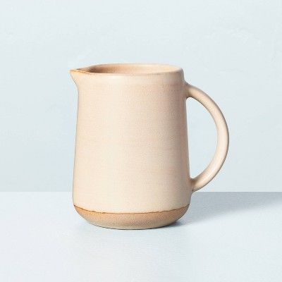 Mini 5oz Stoneware Syrup Pitcher Sunset Taupe - Hearth & Hand™ with Magnolia | Target