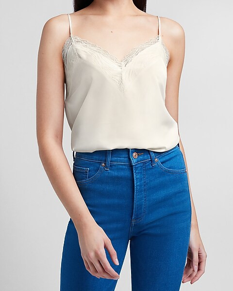 Lace Trim Cami | Express