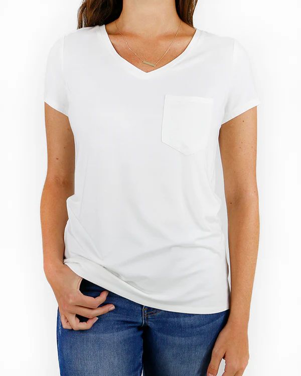 True Fit Perfect Pocket Tee | Grace and Lace