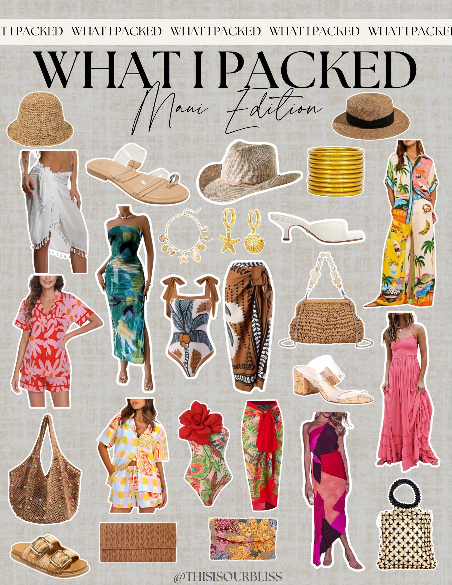 Everything I packed for my trip to Maui! So many cute swimsuits and beachy looks! 

#LTKStyleTip #LTKTravel #LTKSwim