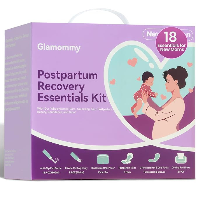 Postpartum Recovery Essentials Kit for Women, Labor & Delivery Postpartum Care, Peri Bottle, Cool... | Amazon (US)