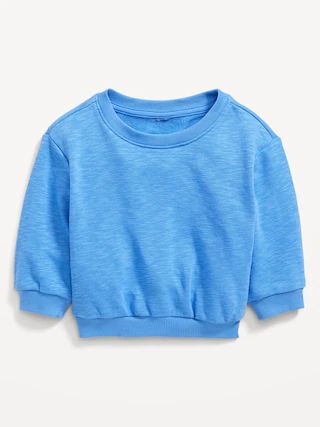 Unisex Solid Crew-Neck Sweatshirt for Baby | Old Navy (US)