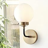 JONATHAN Y JYL9056B Caleb 1-Light 6" Brass Wall Sconce Contemporary Reversible for Bedroom Living... | Amazon (US)