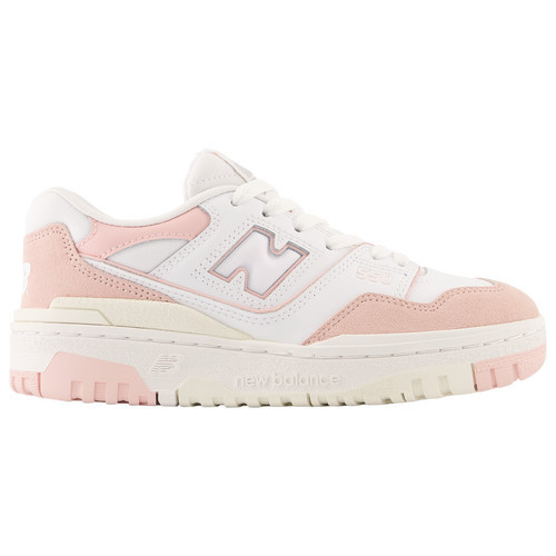 New Balance Girls New Balance 550 - Girls' Grade School Basketball Shoes White/Pink Size 4.0 | Champs Sports