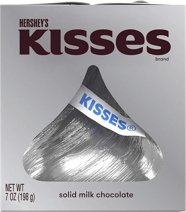 HERSHEY'S KISSES Solid Milk Chocolate Candy Gift Box, 7 oz | Amazon (US)