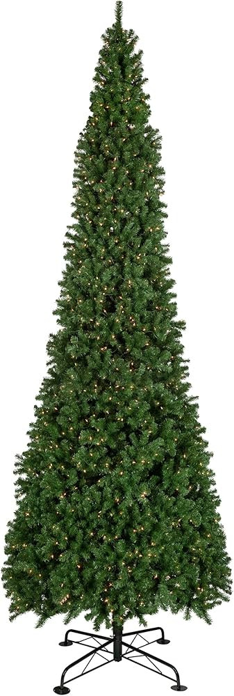 15' Pre-Lit Pendleton Spruce Slim Artificial Christmas Tree, Clear Lights | Amazon (US)