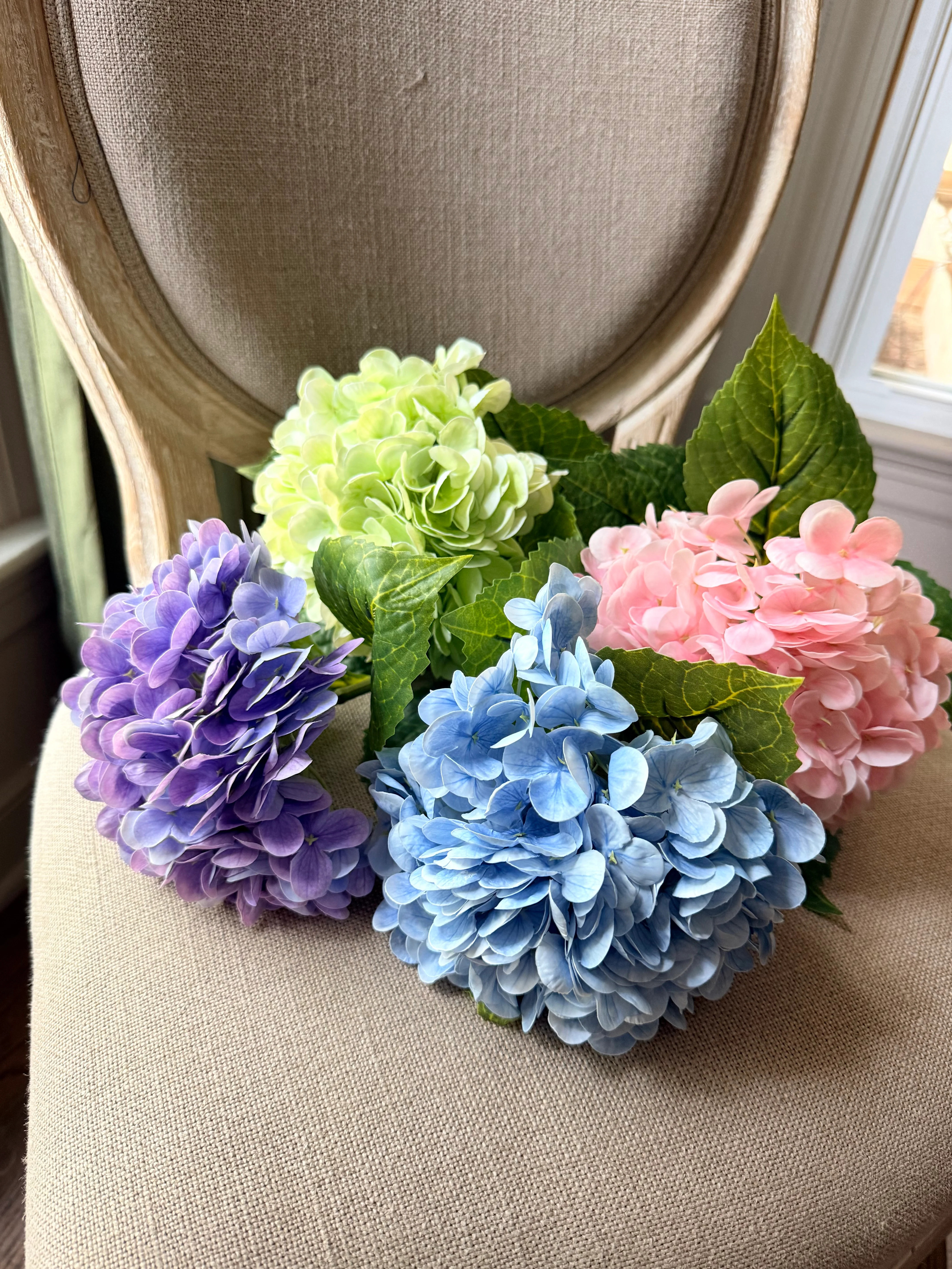 Real Touch Blue Hydrangea Stem | MJHome