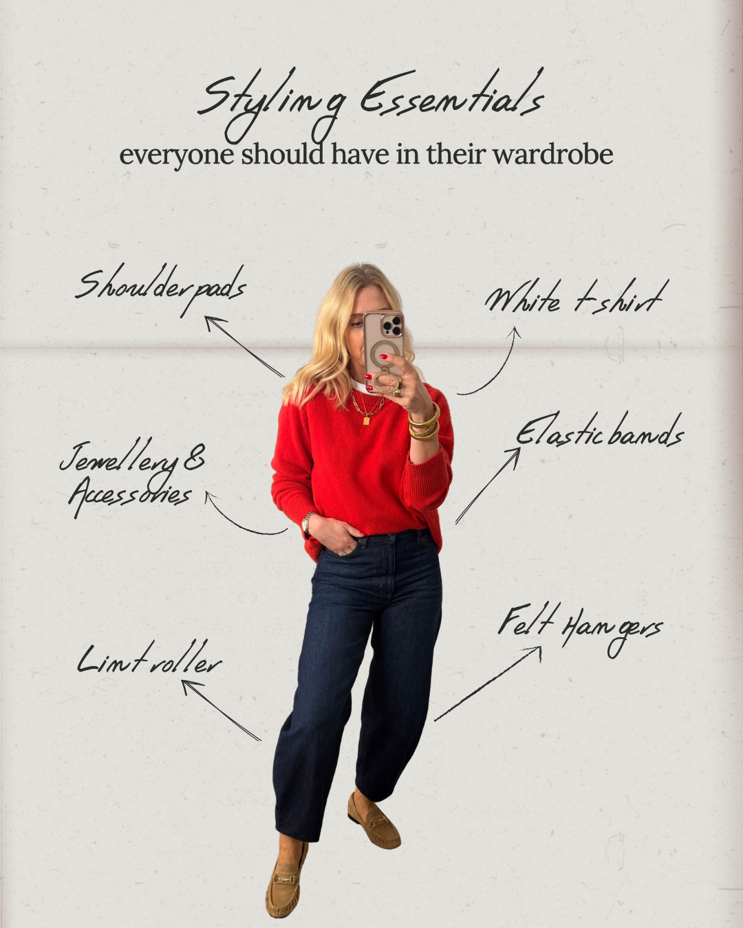 The difference between a chaotic wardrobe and a polished one?
The basics 👌

A great white t-shirt.
Accessories that complete your look. Tools that maintain your clothes.

Style isn’t about having more. It’s about having the right foundations.

This is how wardrobes stay effortless to dress from - If your wardrobe still feels overwhelming, confusing, or “full but empty” - that’s where a stylist comes in. We help clients edit, elevate, and build wardrobes that actually work for their lifestyle.



 

 #LTKuk #LTKwinter #LTKstyletip