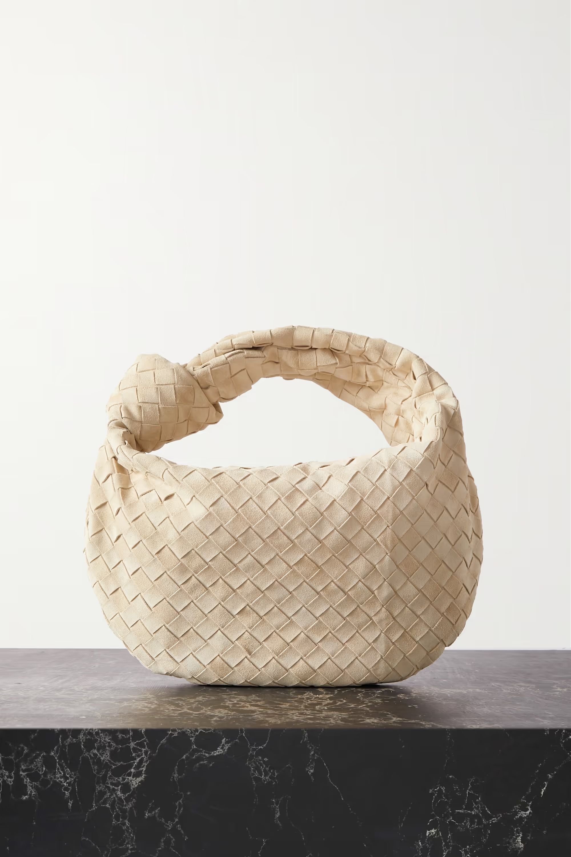 Jodie Teen knotted intrecciato suede tote | NET-A-PORTER (US)