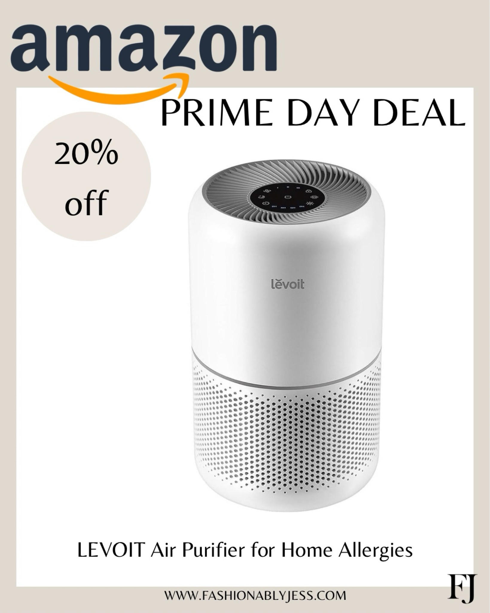 prime day deal 20% off Air purifier for home allergies perfect during the season change ✨

#LTKOver40 #LTKSeasonal #LTKxPrimeDay