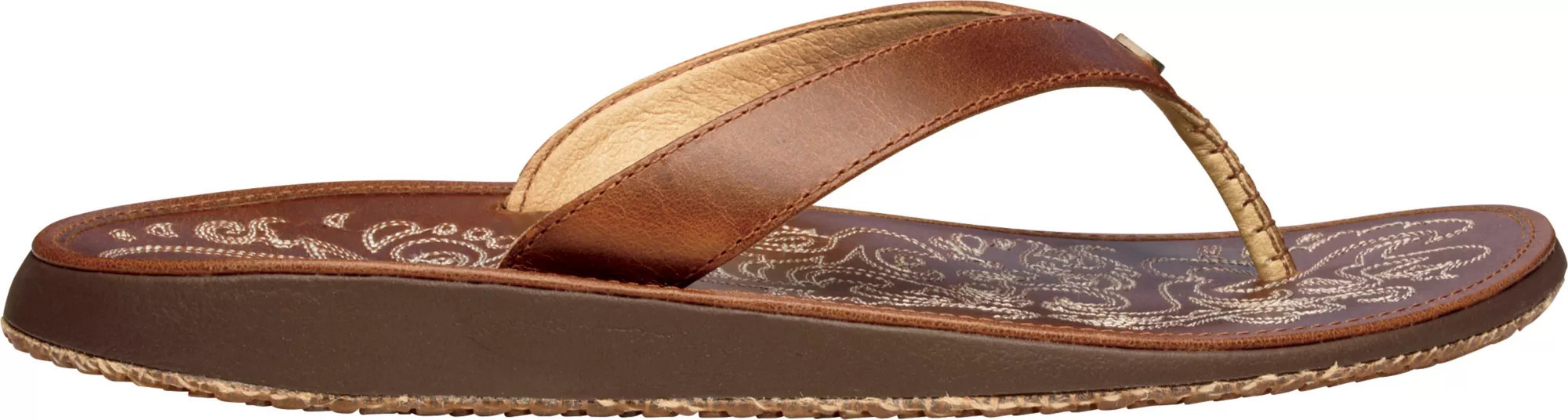 OluKai Women's Paniolo Sandals, Size 6, Natural | DICK'S Sporting Goods